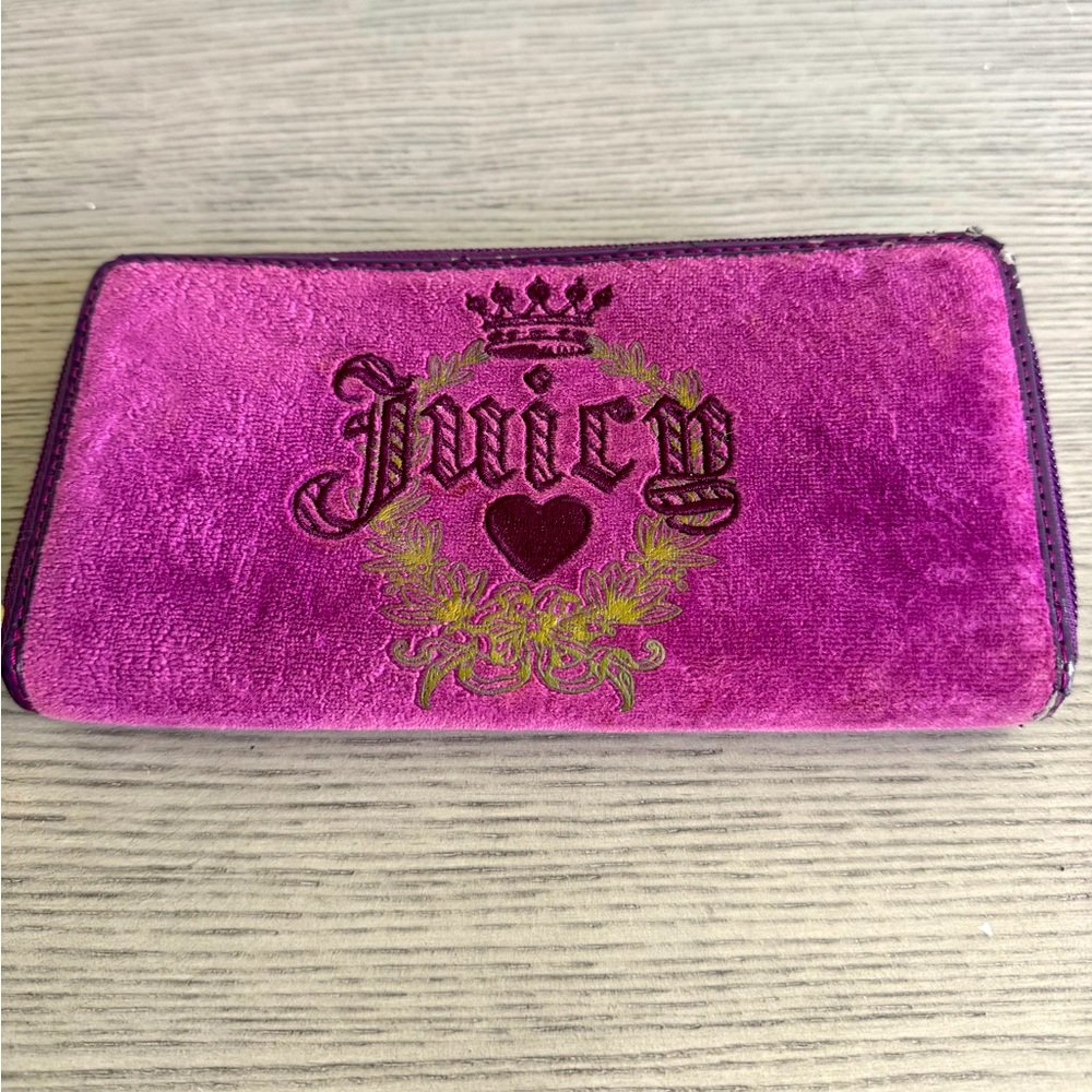 Original velvet Juicy Couture long wallet